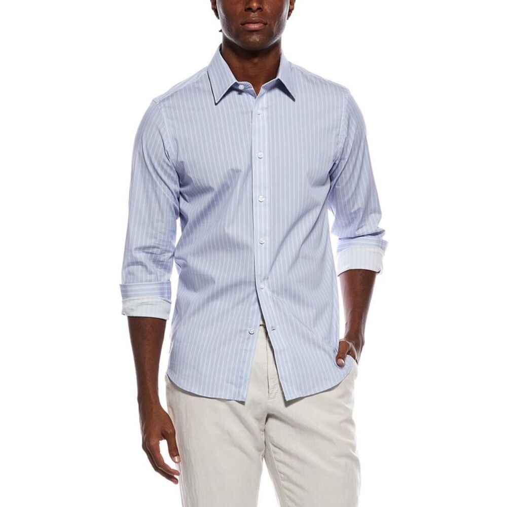 Scotch & Soda Mens  Pattern Shirt, Blue